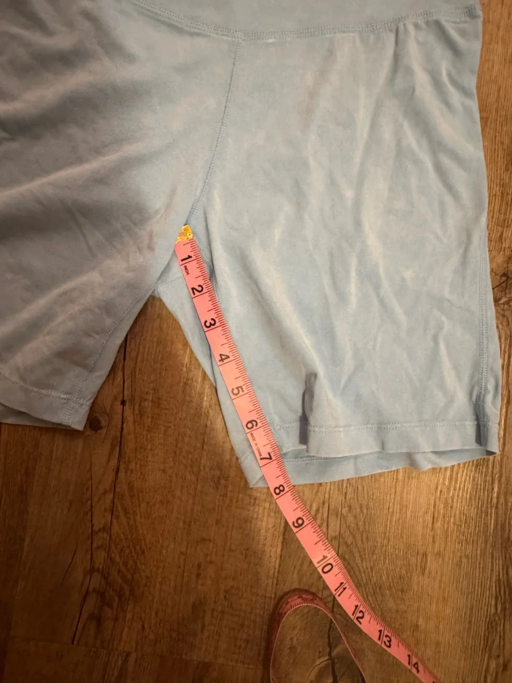 Sundry Light Blue V-Neck Lounge Top & High-Waist Bike Shorts Set size medium
